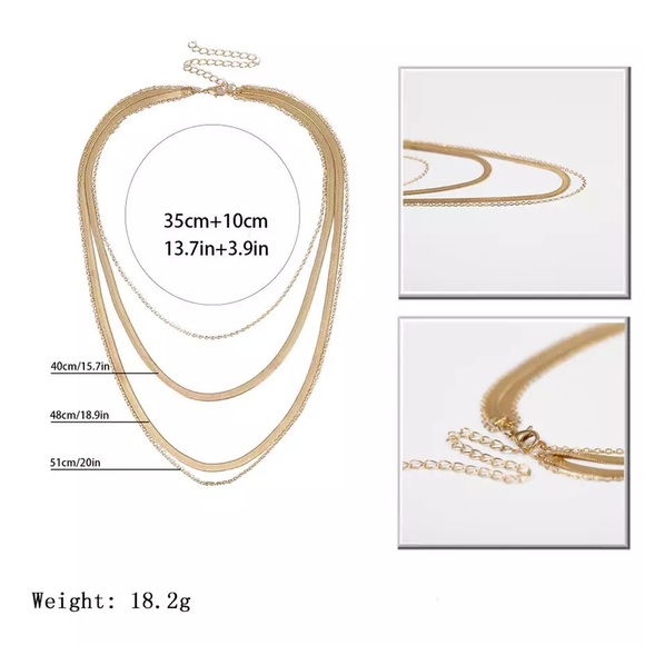 4 Layer Dainty Necklace - Picture 3 of 3